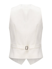 Victoria waistcoat in white linen
