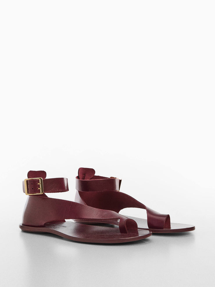 Buckle leather sandals – Collagerie