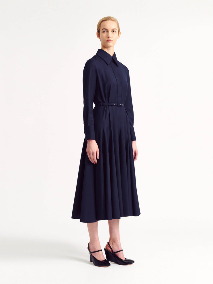 Navy and black Marione dress Clothing Emilia Wickstead    - Collagerie