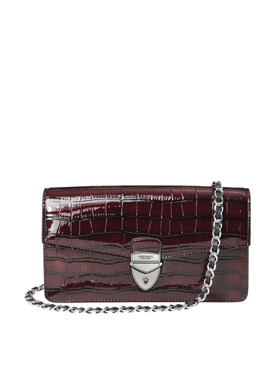 Aspinal Of London Mayfair 2 clutch bag in red at Collagerie