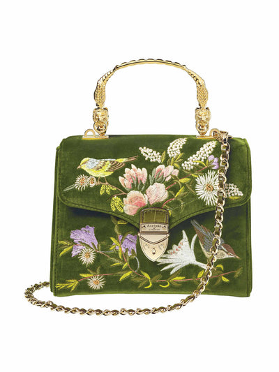 Aspinal Of London Midi Mayfair embroidered bag at Collagerie