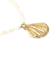 Gold Mia necklace with pearls