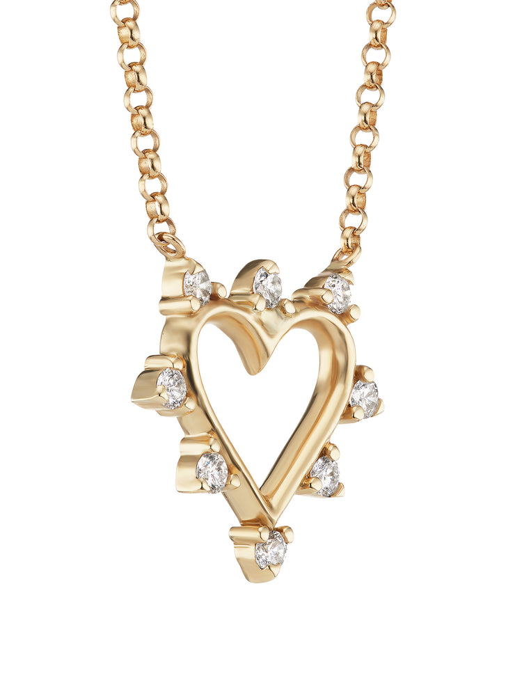 Mini open heart necklace Necklaces Marlo Laz    - Collagerie