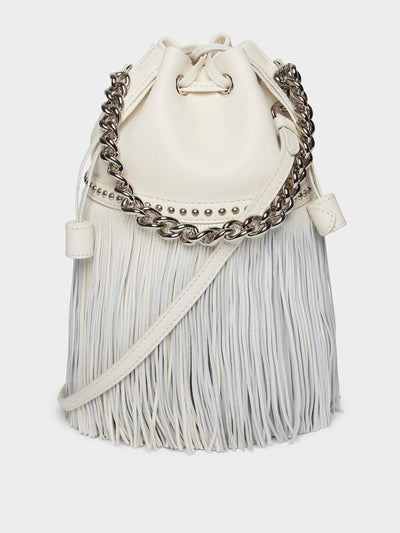 J&M Davidson Mini Fringe Carnival bag, new white at Collagerie
