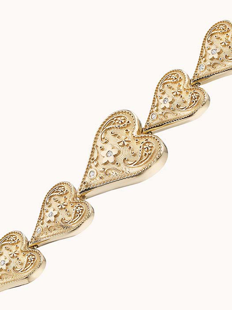 Mixed southwestern heart bracelet Bracelets Marlo Laz    - Collagerie