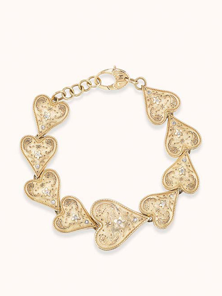 Mixed southwestern heart bracelet Bracelets Marlo Laz    - Collagerie