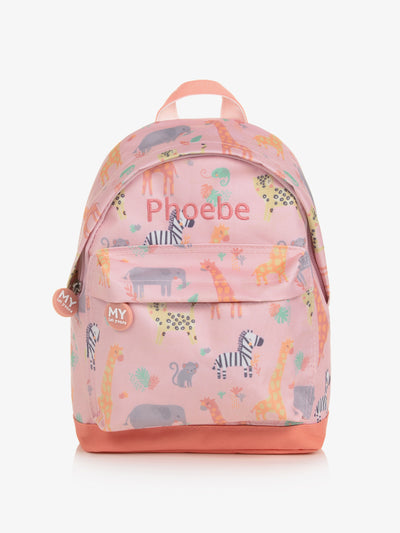 My 1st Years Pink personalised backpack at Collagerie