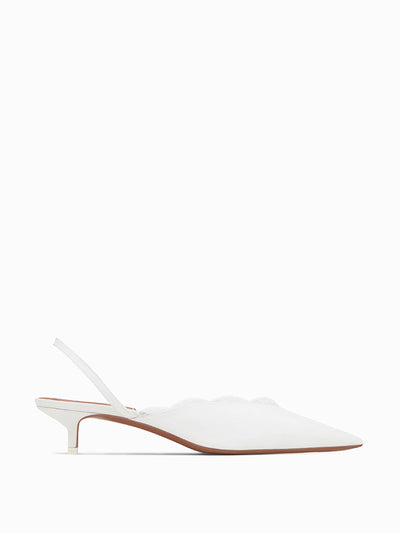 NEOUS Irena cream kitten heels at Collagerie