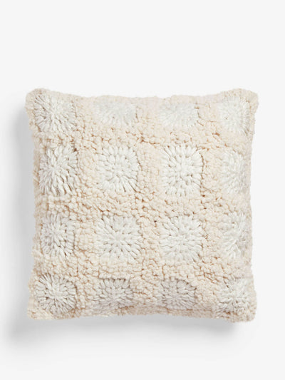 French Connection Damia crochet cushion at Collagerie