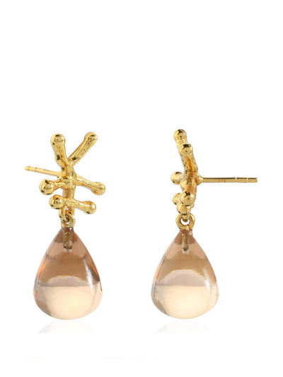 Shyla Jewellery Champagne Nuria earrings at Collagerie