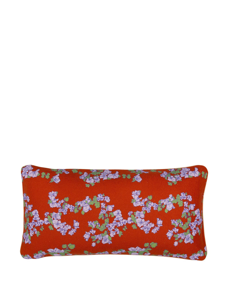 Coral orange small cushion