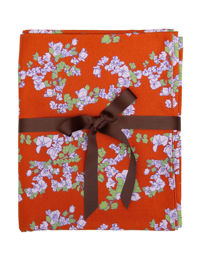 Dar Leone Coral orange tablecloth at Collagerie