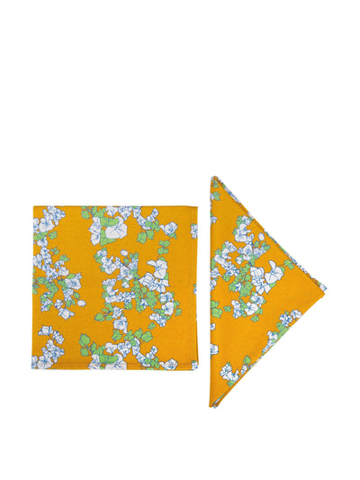 Dar Leone Saffron yellow napkins, set of 2 at Collagerie