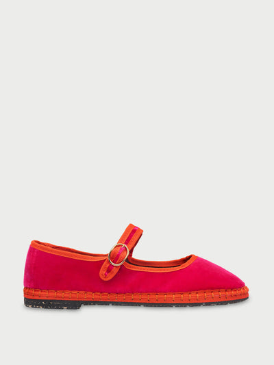 Flabelus Pink Nana Mary Jane flats at Collagerie