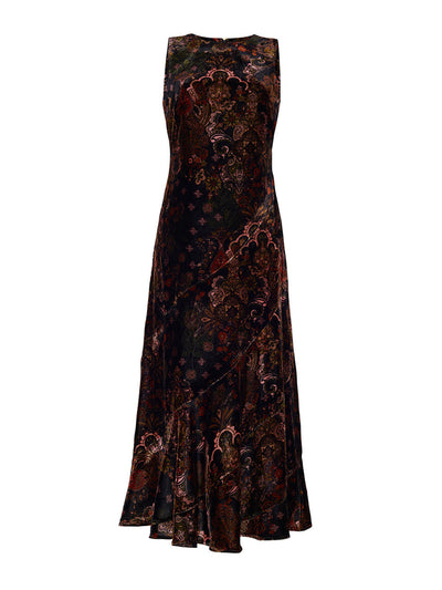 Cara Cara Black cascade Naomi dress at Collagerie