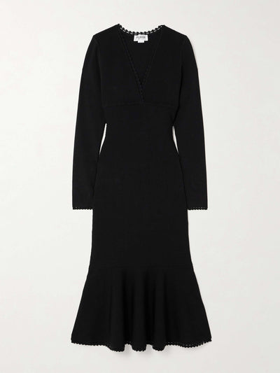 Victoria Beckham Knitted midi dress at Collagerie