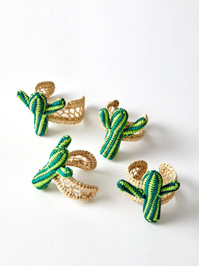 Maison Margaux Cactus napkin rings (set of 4) at Collagerie