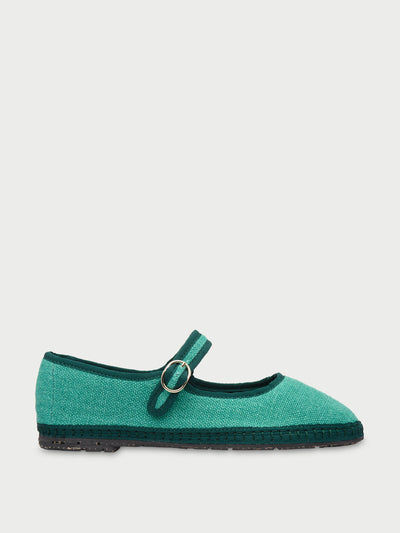 Flabelus Green Nemo Mary Jane flats at Collagerie