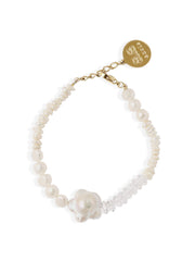Pearl and gold Nixie bracelet
