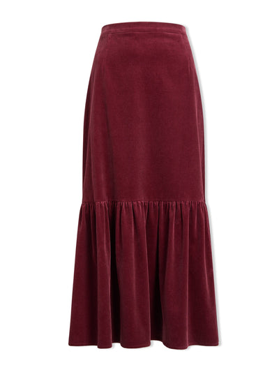 Cefinn Blush Daphne corduroy maxi skirt at Collagerie