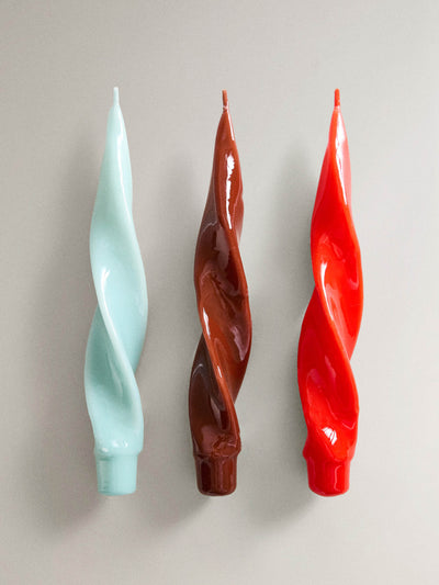 Zara Home x Collagerie Spiral candles (set of 3) at Collagerie