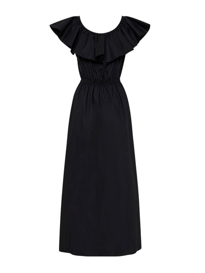 Matteau Black off the shoulder ruffle dress at Collagerie