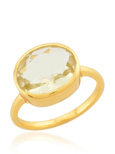 Shyla Jewellery Lemon Oval chunky ring at Collagerie