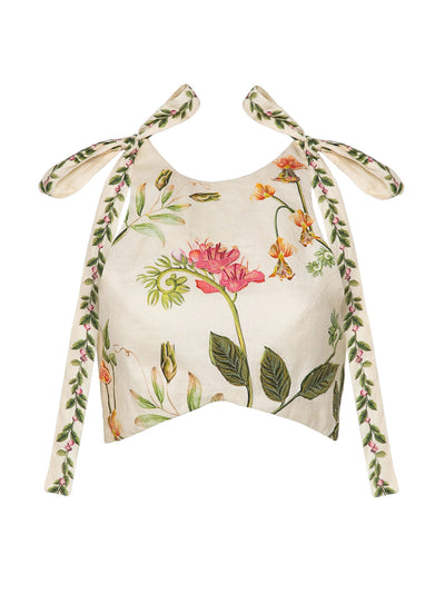 Agua by Agua Bendita Olmeca Cultivo cropped top at Collagerie