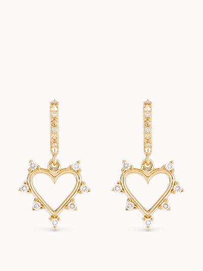 Marlo Laz Open Heart earrings at Collagerie