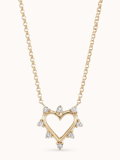 Marlo Laz Mini open heart necklace at Collagerie