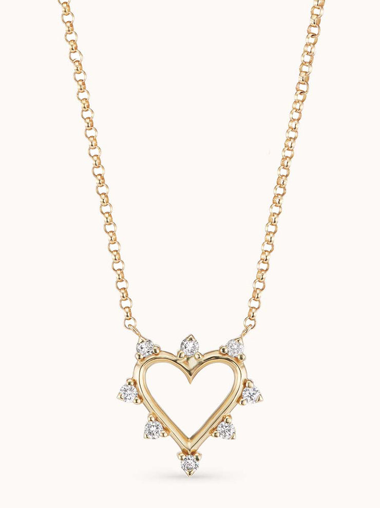 Mini open heart necklace Necklaces Marlo Laz    - Collagerie