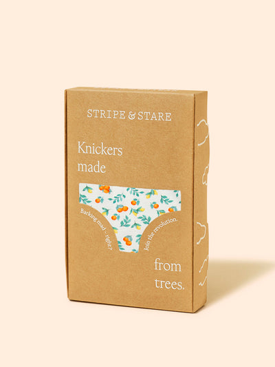 Stripe & Stare Orange trees the original knicker at Collagerie