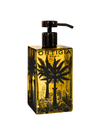 Volga Linen Ortigia liquid soap 500ml Ambra Nera at Collagerie