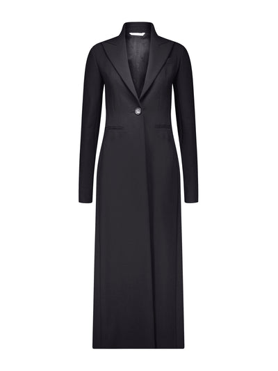 Marina Moscone Black tailored coat at Collagerie