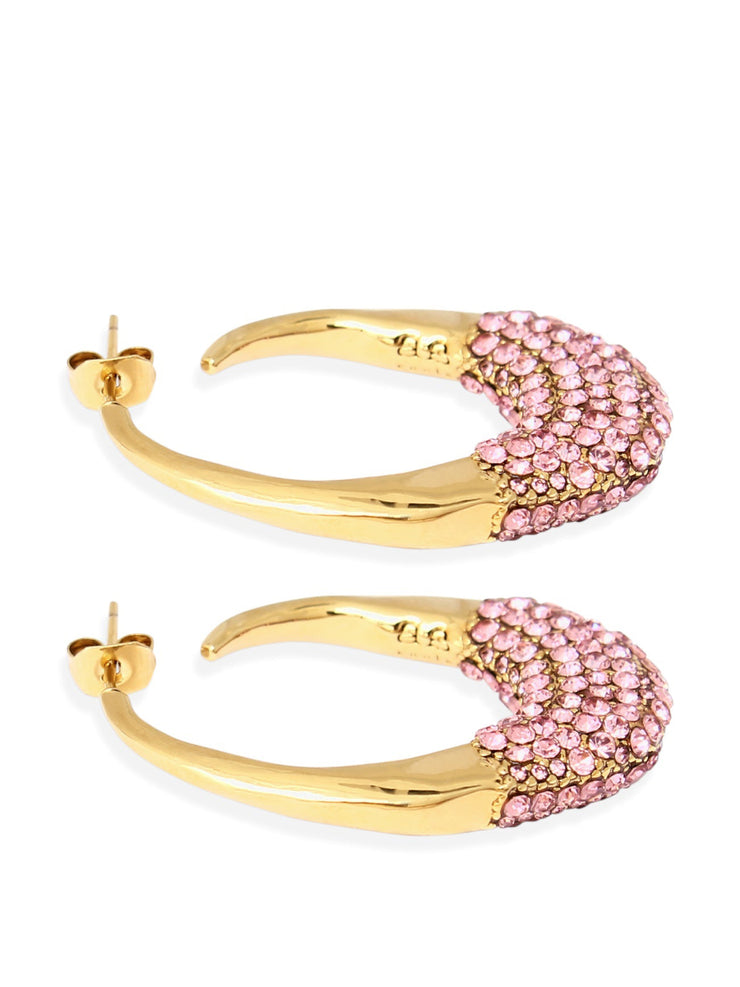 Gold and pink Panarea Pave errings