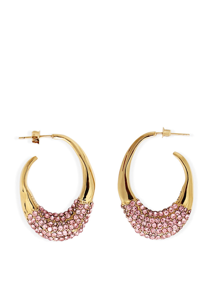 Gold and pink Panarea Pave errings