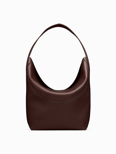 NEOUS Dark chocolate Pavo tote bag at Collagerie