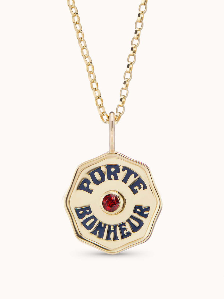 Mini Porte Bonheur necklace in ruby Jewellery & Watches Marlo Laz    - Collagerie