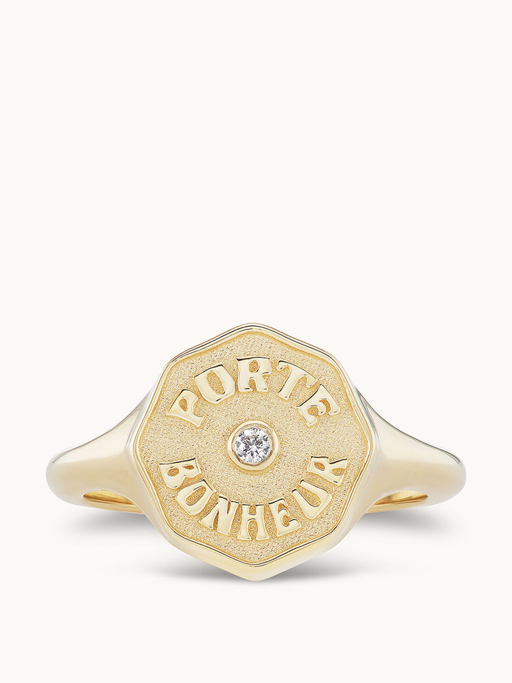 Porte Bonheur signet Rings Marlo Laz    - Collagerie