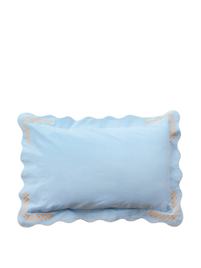TBCo Blue cotton and linen pillowcases, set of 2 at Collagerie