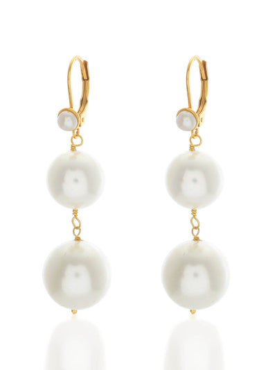 Shyla Jewellery Pearl Pernille earrings at Collagerie