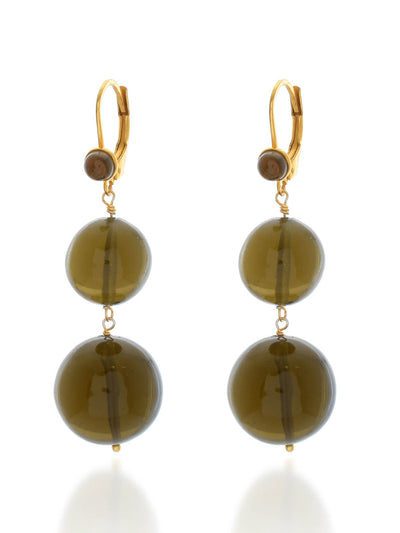 Shyla Jewellery Smoky Pernille earrings at Collagerie