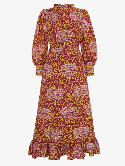 Pink City Prints Earthen jungle Petworth dress at Collagerie