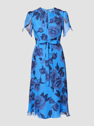 Erdem Short sleeved asymmetric dress at Collagerie