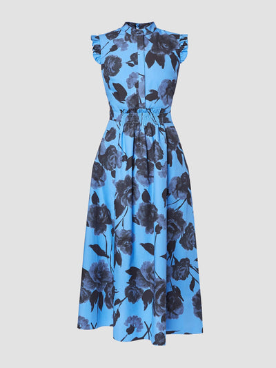 Erdem Sleeveless midi dress with full skirt at Collagerie