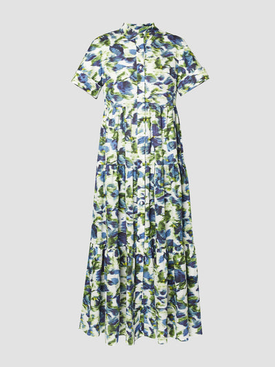 Erdem Short sleeve midi shirt dress at Collagerie