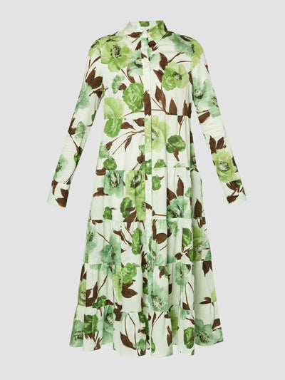 Erdem Long sleeve shirt dress at Collagerie