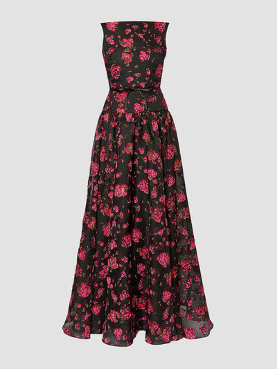 Erdem Sleeveless gown with gathered skirt at Collagerie