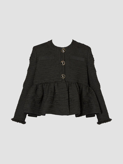 Erdem Crop jacket with peplum at Collagerie