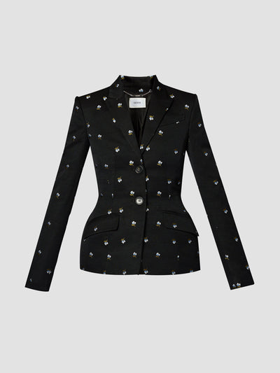 Erdem Black tailored blazer at Collagerie